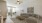 a living room with a ceiling fan